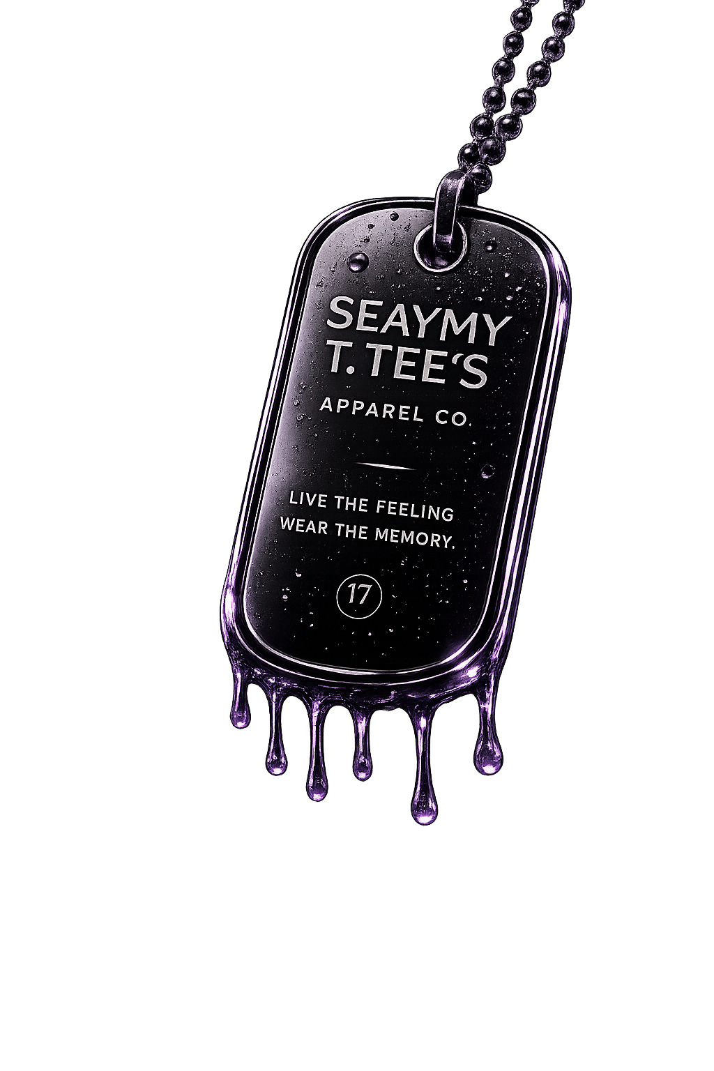 SeayMy T.Tee's Drip Series dog tag