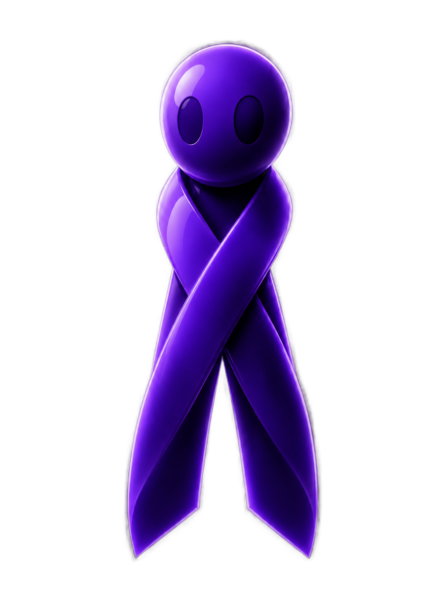 Glo, the living sarcoidosis awareness ribbon