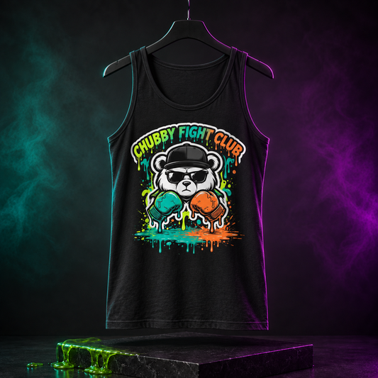 Chubby Fight Club Tank — cinematic front product view