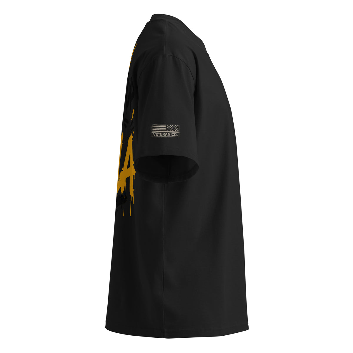 NILLA Drip Series Special Edition oversized tee in Black, right side view