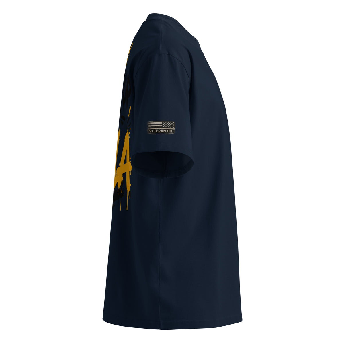 NILLA Drip Series Special Edition oversized tee in French Navy, right side view